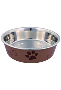 Trixie Edelstahlnapf mit Kunststoffmantel