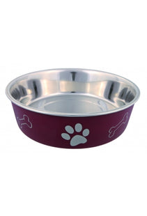 Trixie Edelstahlnapf mit Kunststoffmantel