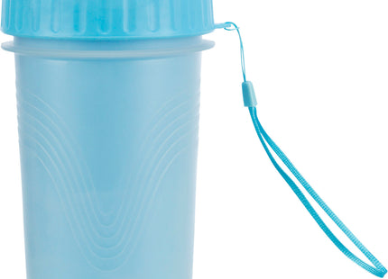 Praktischer blauer Pfotenreiniger aus Silikon für saubere Hundepfoten