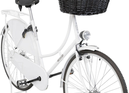 Schwarzer Fahrradkorb von Trixie mit Gitter für sicheren Transport