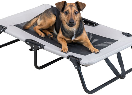 Gemütliche Hundeliege in Grau-Schwarz für entspannte Ruhephasen