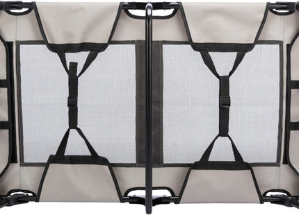 Gemütliche Hundeliege in Grau-Schwarz für entspannte Ruhephasen