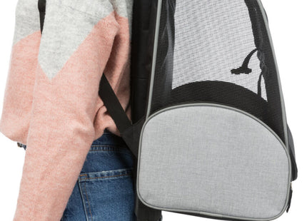 Praktischer schwarzer Nylon-Trolley von Trixie für unterwegs