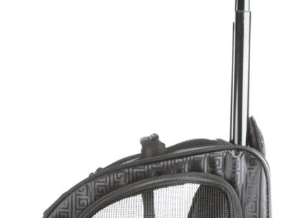 Schwarzer Trixie Trolley für stilvolles und bequemes Reisen mit Ihrem Haustier