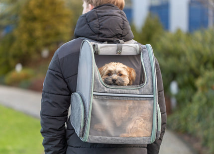 Trixie Rucksack Chloe – Transport-Rucksack hellgrau