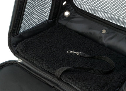 Modischer grau-blauer Trixie Rucksack Lyla für unterwegs