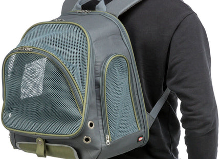 Modischer grau-blauer Trixie Rucksack Lyla für unterwegs