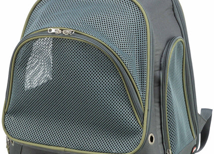 Modischer grau-blauer Trixie Rucksack Lyla für unterwegs