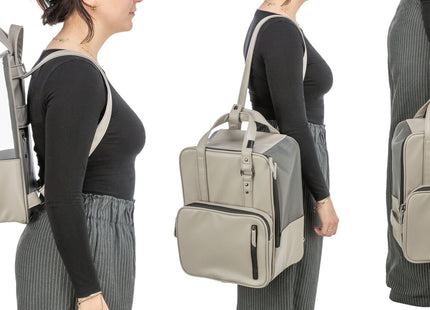 Modischer Trixie Rucksack in Hellgrau für den urbanen Stil