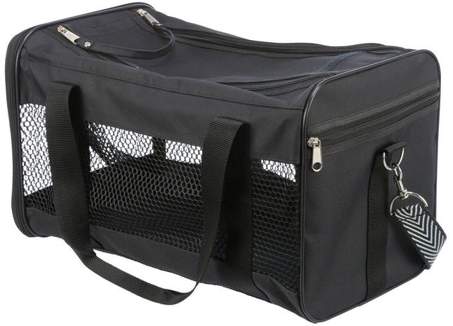 Schwarze Nylon-Tasche "Ryan" von Trixie - praktisch und stilvoll für unterwegs