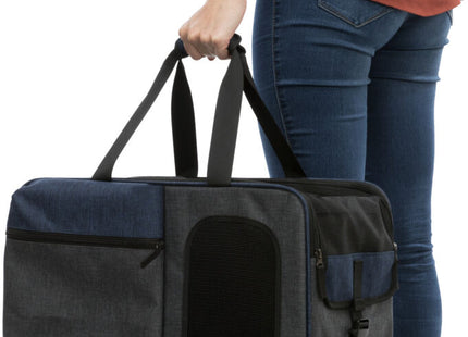 Praktischer 2-in-1 Rucksack und Tasche in Graublau von Trixie