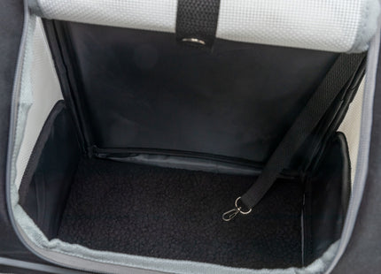 Modischer Trixie Rucksack in Hellgrau und Schwarz