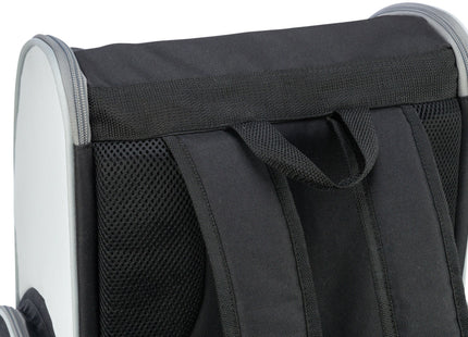 Modischer Trixie Rucksack in Hellgrau und Schwarz