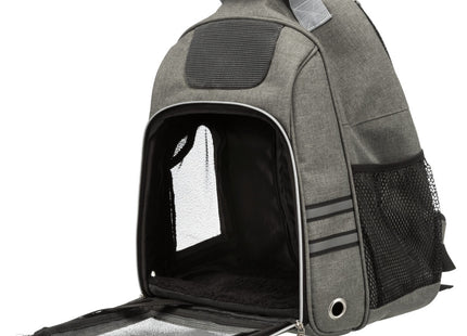 Praktischer grauer Rucksack von Trixie für unterwegs
