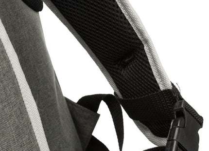 Praktischer grauer Rucksack von Trixie für unterwegs
