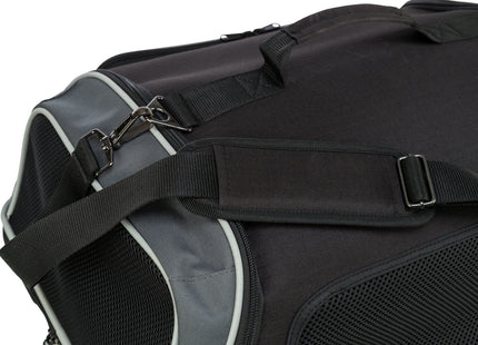 Schwarze und graue Trixie Airline-Tasche für stressfreies Boarding