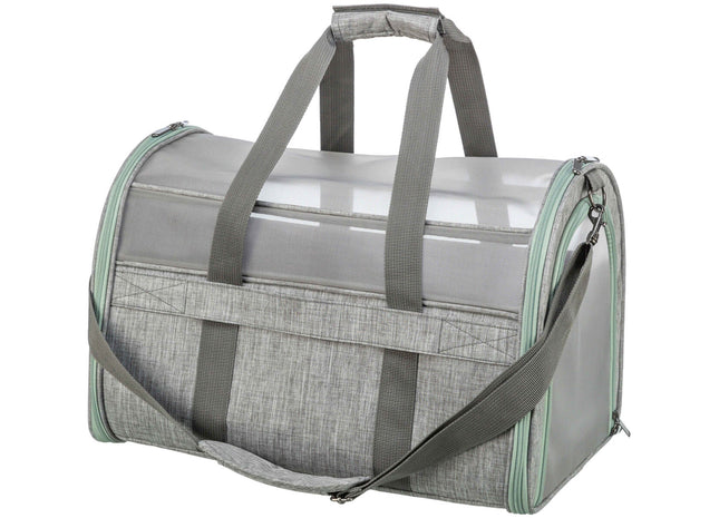 Moderne Trixie-Tasche in Grau-Mint, perfekt für unterwegs