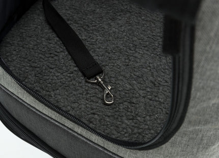 Schwarzer und grauer Trixie Timon Rucksack für unterwegs