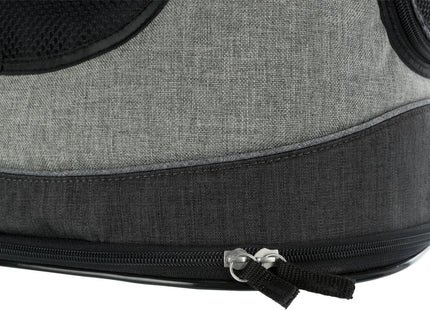 Schwarzer und grauer Trixie Timon Rucksack für unterwegs