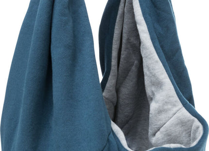 Praktische Trixie Fronttasche in zartem Blau und Hellgrau