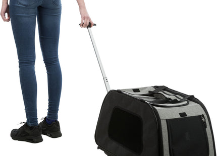 Praktischer Trixie Trolley in Schwarzgrau für unterwegs