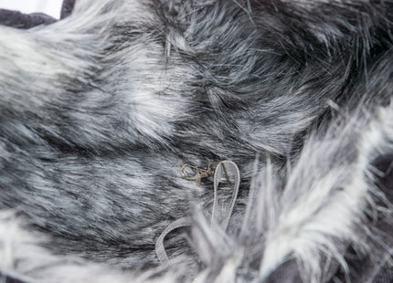 Schwarze und graue Trixie Fronttasche - praktisch und stilvoll für unterwegs