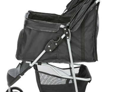 Leichter schwarzer Buggy für kleine Hunde bis 15 kg