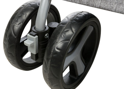 Leichter grauer Buggy für Hunde bis 15 kg