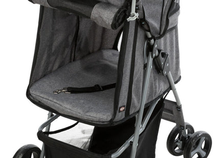 Leichter grauer Buggy für Hunde bis 15 kg