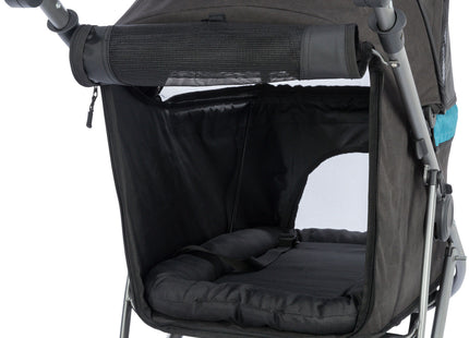 Leichter Trixie Buggy in Schwarz-Petrol für Hunde bis 12,5 kg