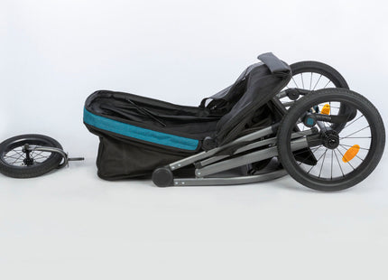 Leichter Trixie Buggy in Schwarz-Petrol für Hunde bis 12,5 kg