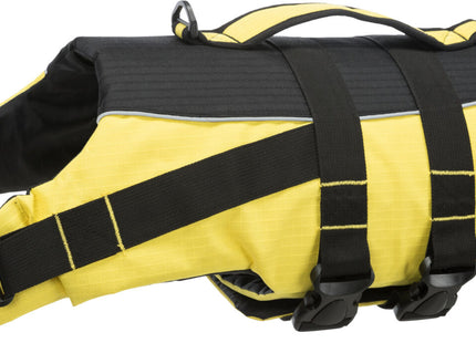 Schwimmweste für Hunde in Gelb-Schwarz, ideal für sicheres Schwimmen