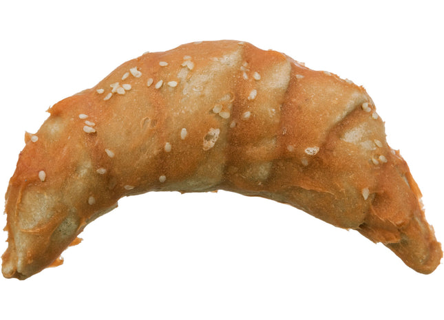 Trixie Denta Fun Chicken Croissant Hundeleckerli, 50 Stück à 80 g, 11 cm, Zahnpflege Leckerli