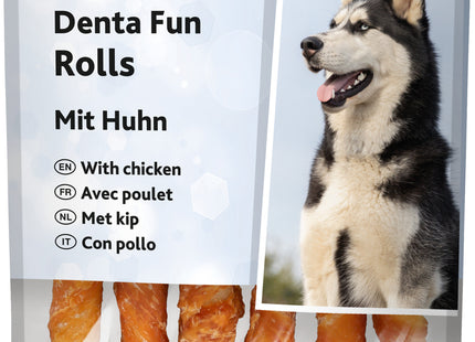 Trixie Denta Fun Kaurollen - Hundesnack, Huhn, 12 cm