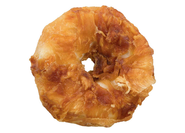 Trixie Denta Fun Kauring Huhn - Zahnpflege für Hunde, Spielzeug in Ringform mit Huhngeschmack, ideal für die Zahngesundheit und zur Unterhaltung