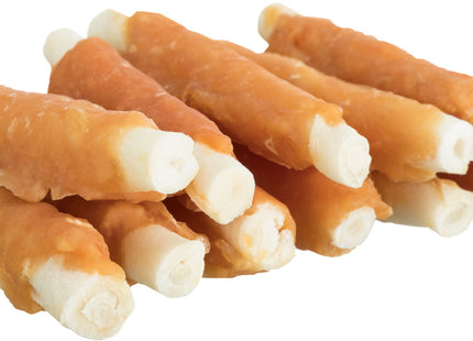 Trixie Denta Fun Mini-Kaurollen, Huhn, 120 g, 6 cm, für die Zahnpflege von Hunden