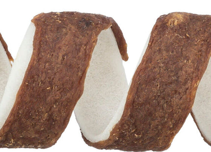 Trixie Denta Fun Beef Chewing Curl - natürliche Kaurollen, braun