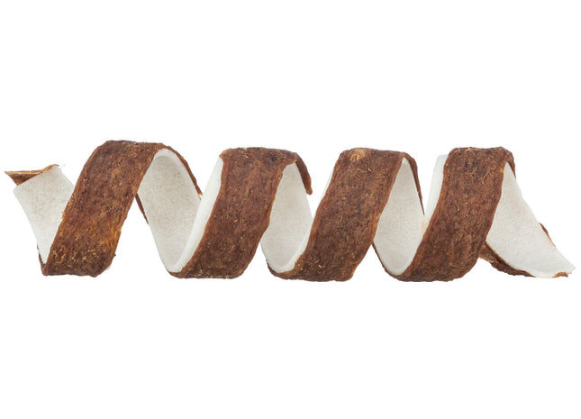 Trixie Denta Fun Beef Chewing Curl - natürliche Kaurollen, braun