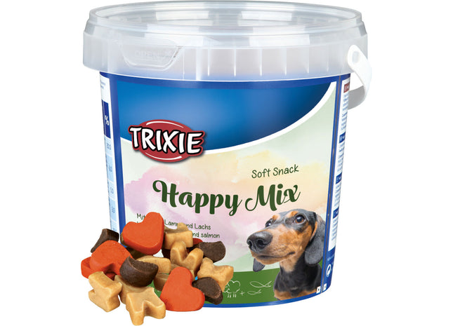 Trixie Soft Snack Happy Mix 500g - Leckere und weiche Snacks für Hunde in einer 500g Packung