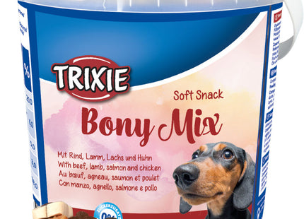 Trixie Soft Snack Bony Mix 500g - Leckere Belohnungshappen für Hunde in verschiedenen Geschmacksrichtungen
