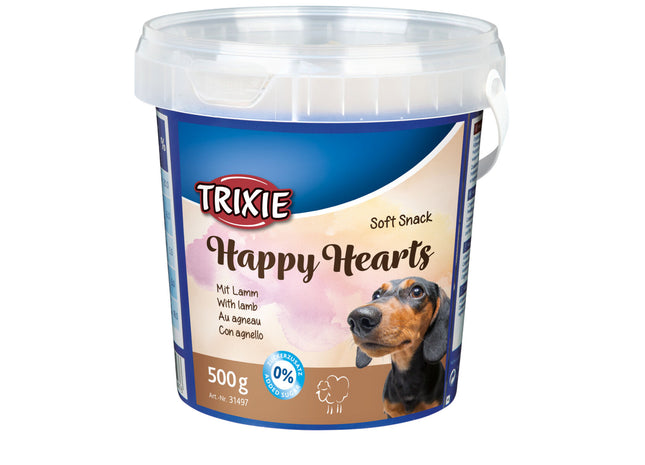 Trixie Soft Snack Happy Hearts 500g - Leckere und weiche Snacks in Herzform für Hunde