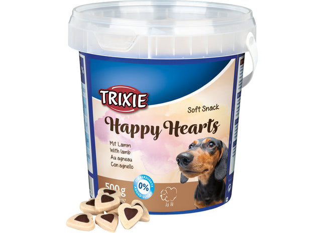 Trixie Soft Snack Happy Hearts 500g - Leckere und weiche Snacks in Herzform für Hunde