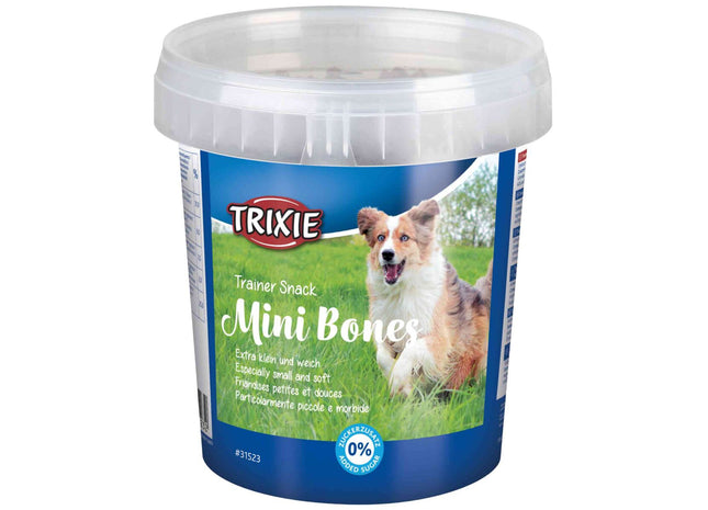 Trixie Trainer Snack Mini Bones 500g - Leckere Belohnungshappen für das Training von Hunden