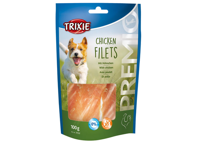 Trixie Esquisita Chicken Filets 6 Stk. à 100 g - hochwertige Hühnerfilets für Ihren Hund