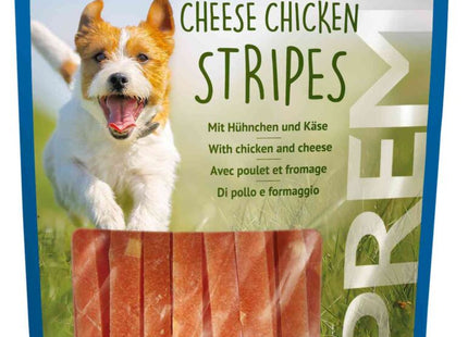 Trixie Premio Chicken Cheese Stripes 6 Stk. 100 g - Leckere Hundeleckerli mit Hühnchen und Käse, ideal für Training und Belohnung