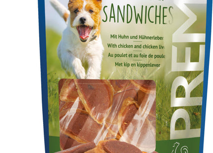 Trixie PREMIO Chicken Liver Sandwiches 100g - Leckere Hunde-Snacks mit Hühnerleberfüllung