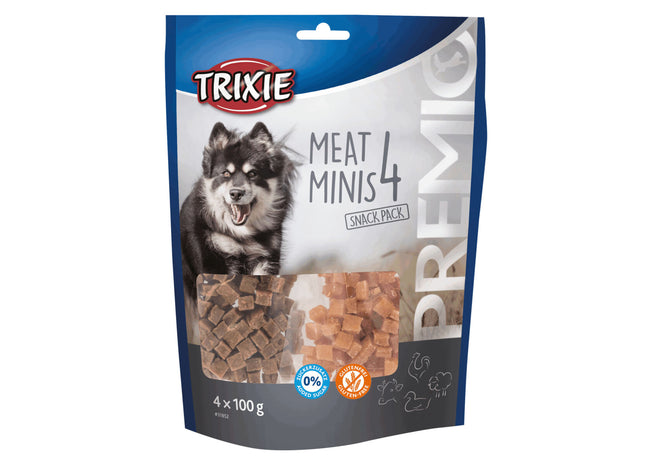 Trixie PREMIO 4 Meat Minis - Hundesnacks, gemischt Fleisch