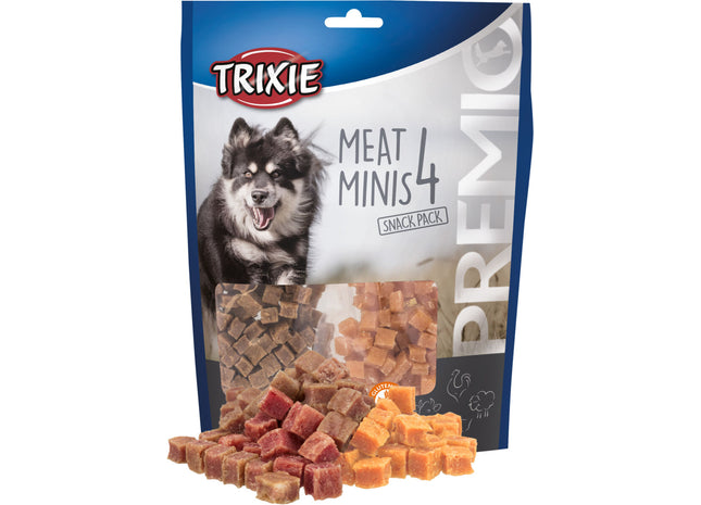 Trixie PREMIO 4 Meat Minis, Huhn, Ente, Rind, Lamm
