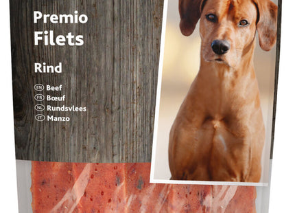 Trixie PREMIO Filets Rind 80g - Leckere Rindfleisch Filets für Hunde, 80g Packung