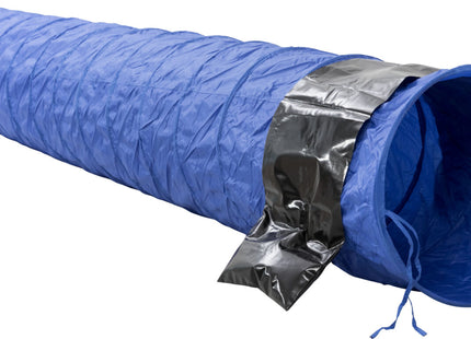 Agility-Tunnel für Hunde in Dunkelblau, robustes Nylonmaterial